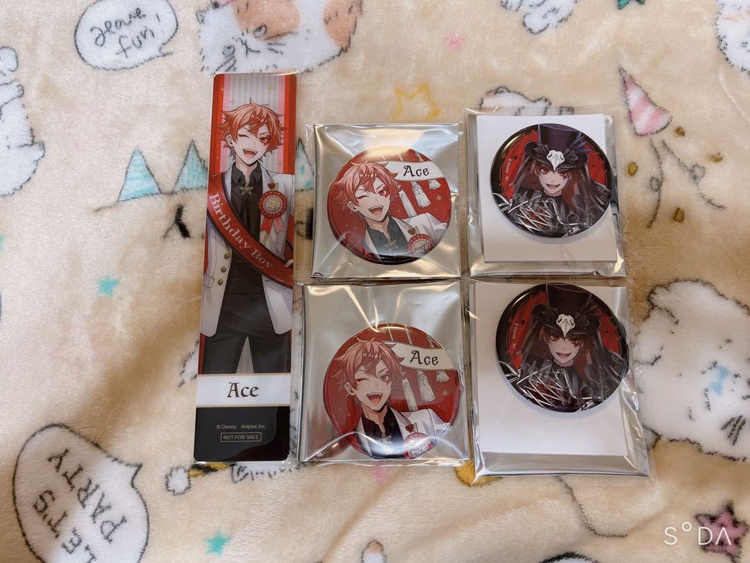 ツイステ エース おめかしバースデー 缶バッジ ツイステ エース おめかしバースデー 缶バッジ